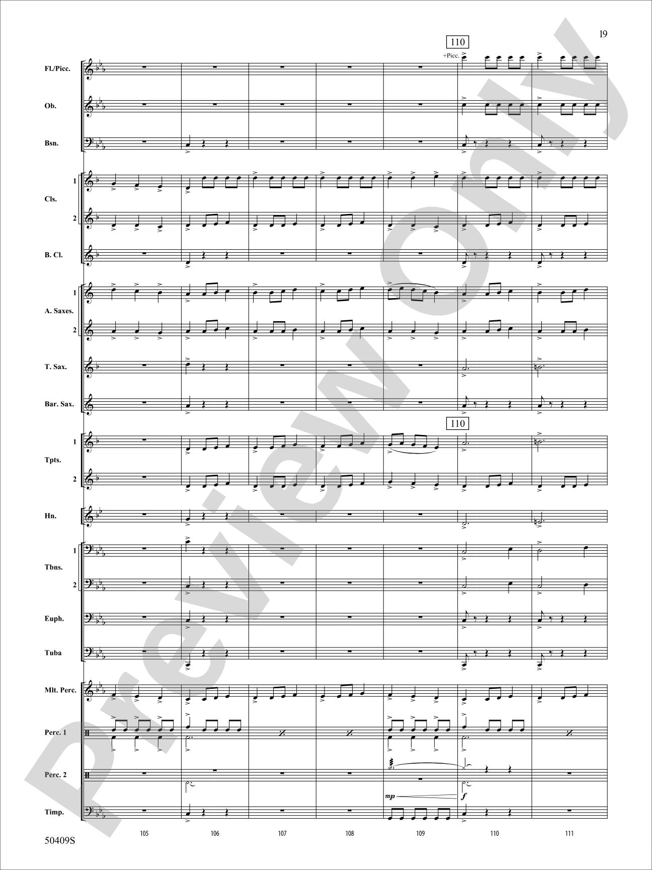 Fury of the Storm: Concert Band Conductor Score & Parts