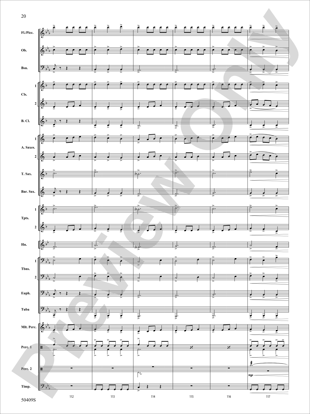 Fury of the Storm: Concert Band Conductor Score & Parts
