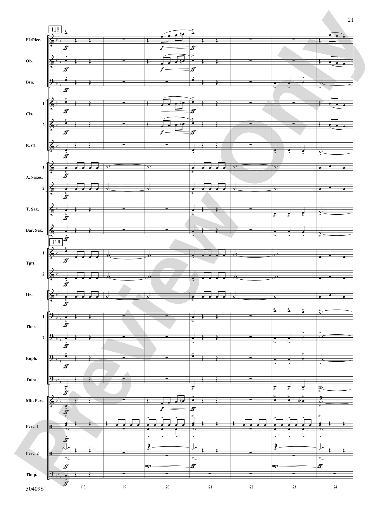 Fury of the Storm: Concert Band Conductor Score & Parts