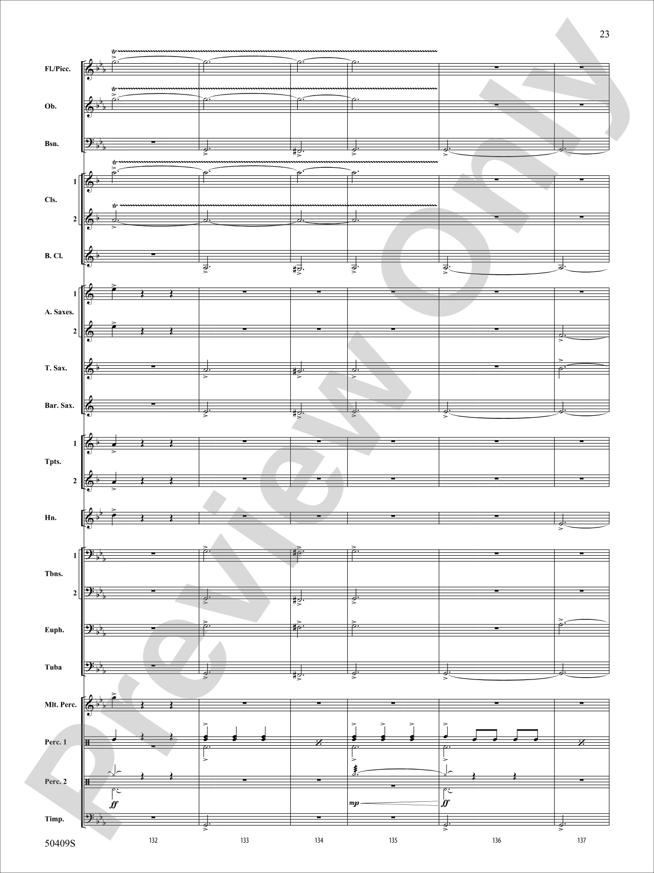 Fury of the Storm: Concert Band Conductor Score & Parts