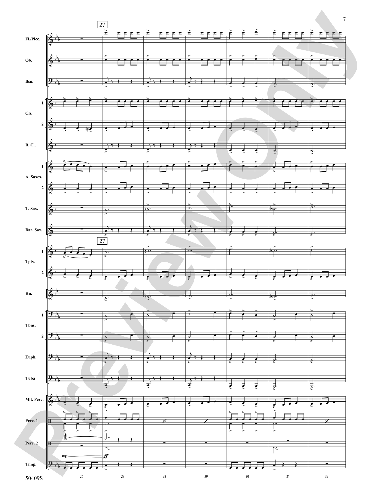 Fury of the Storm: Concert Band Conductor Score & Parts