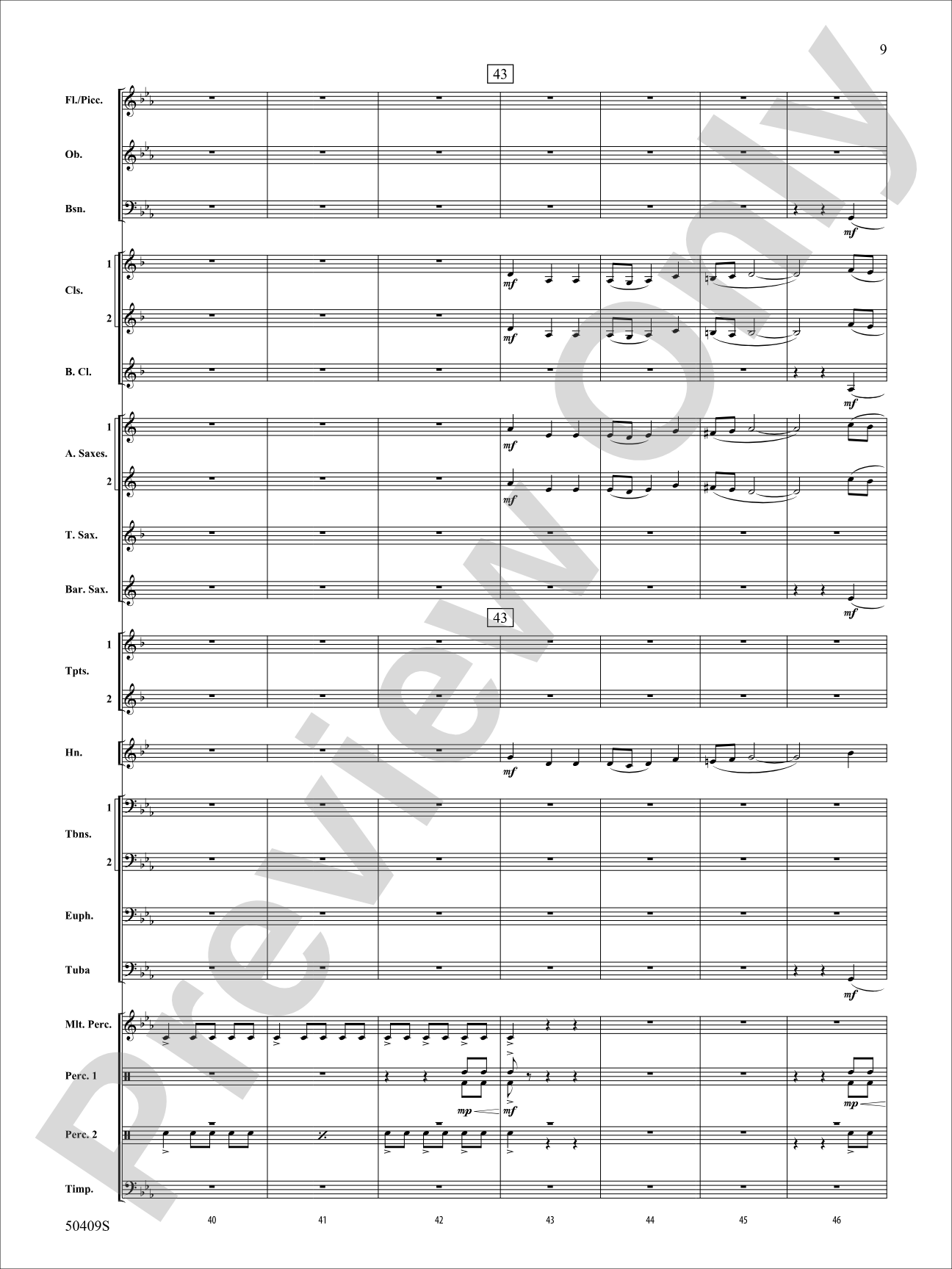 Fury of the Storm: Concert Band Conductor Score & Parts