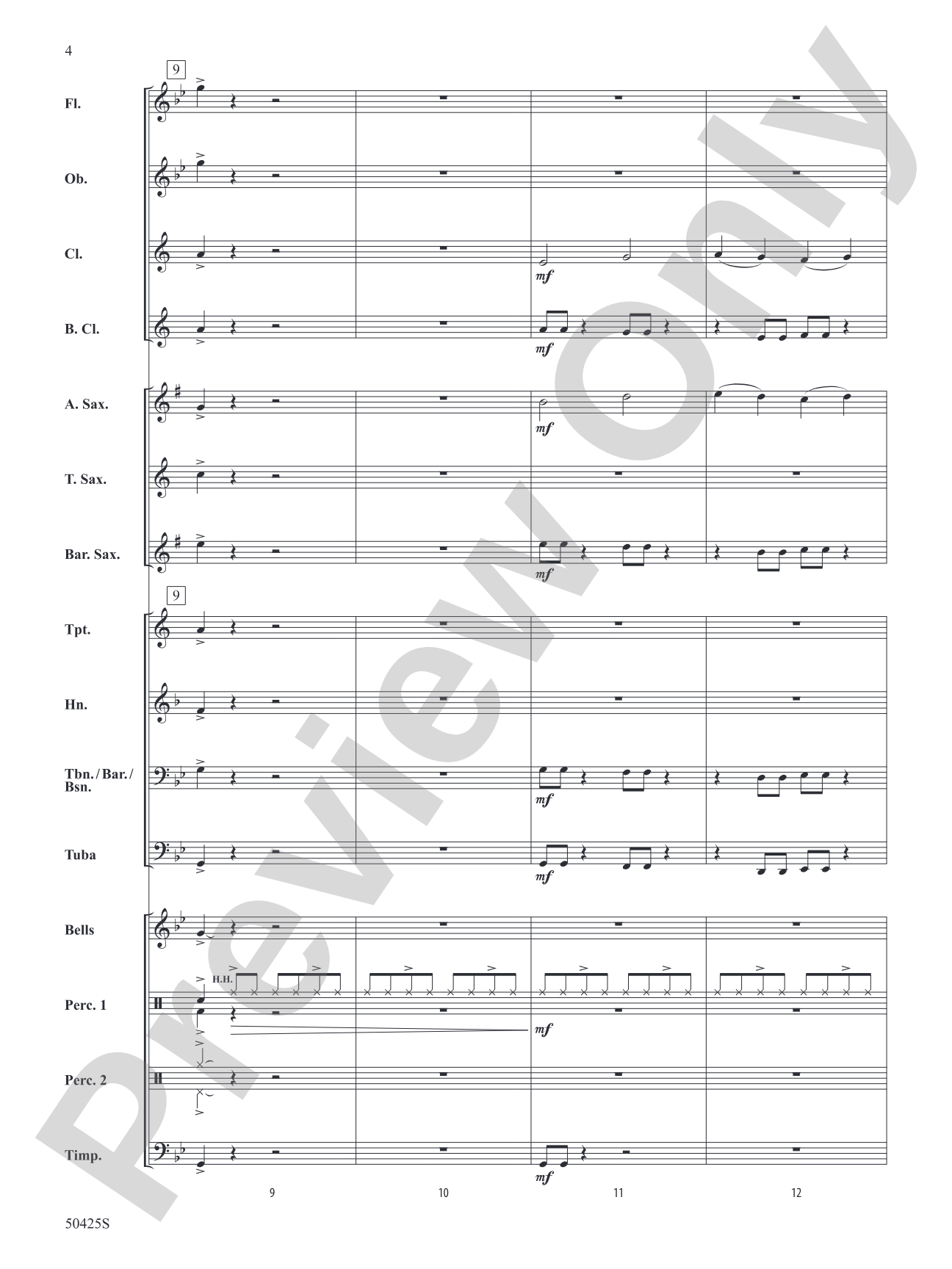 Mercury in Retrograde: Concert Band Conductor Score & Parts
