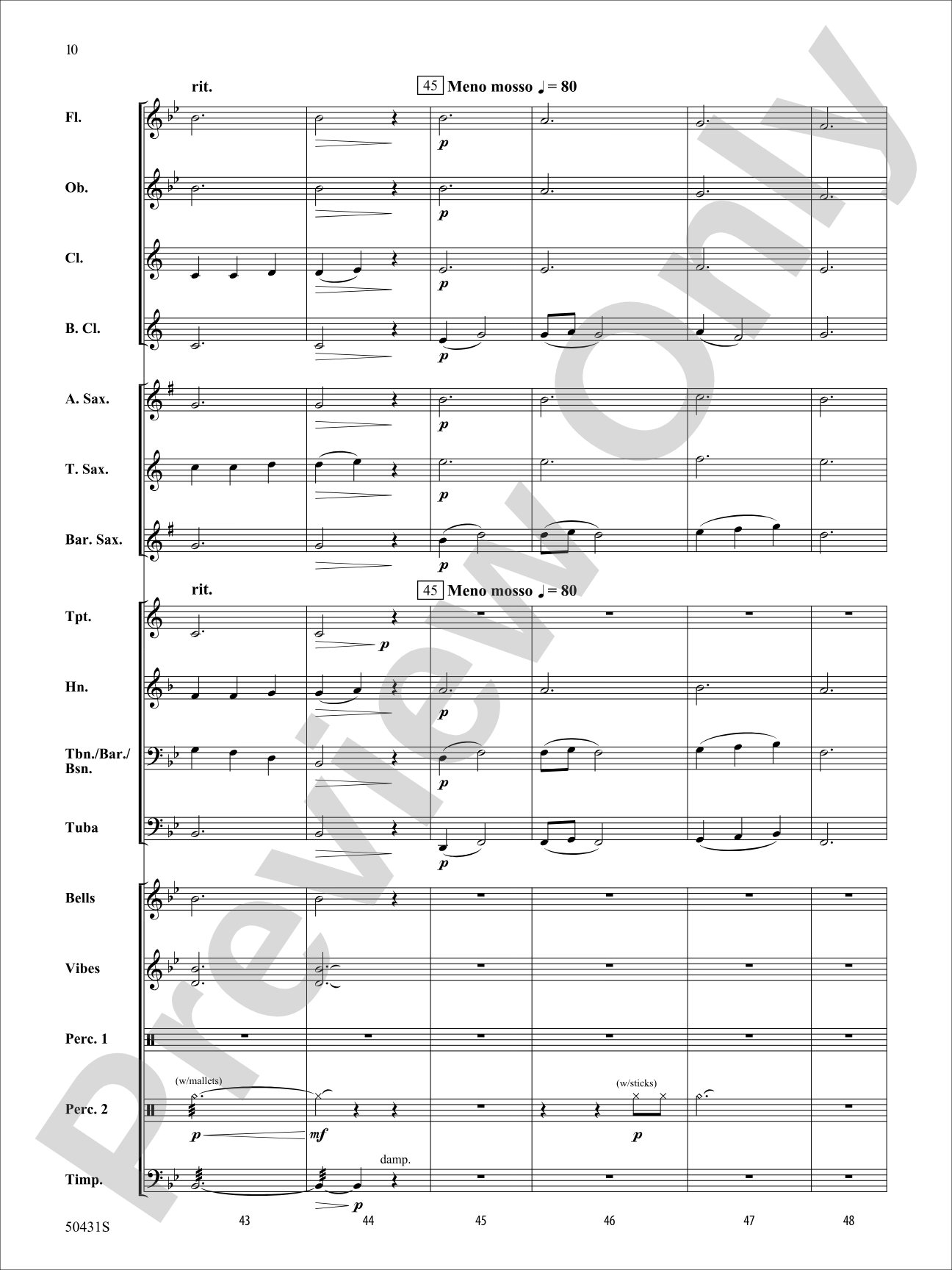 Winter Song: Concert Band Conductor Score & Parts