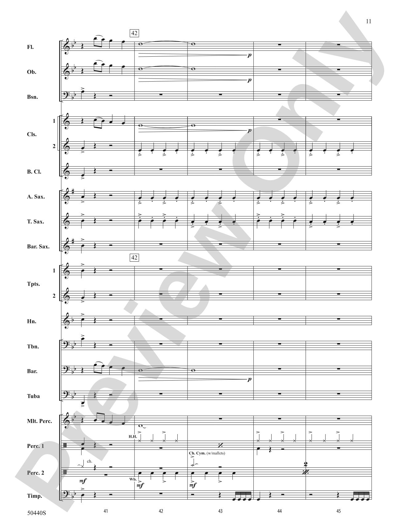 Further Derivations: Concert Band Conductor Score & Parts