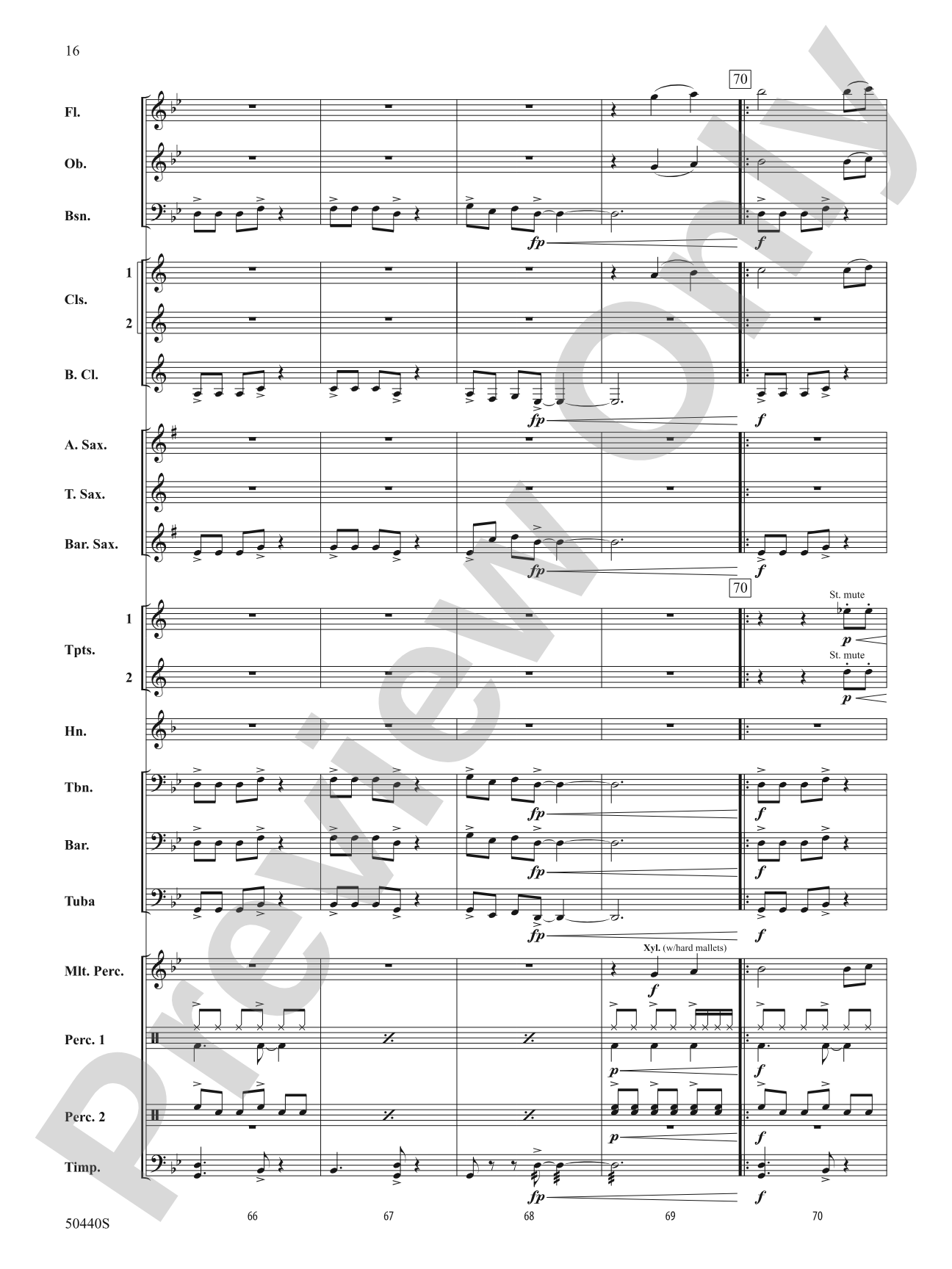 Further Derivations: Concert Band Conductor Score & Parts