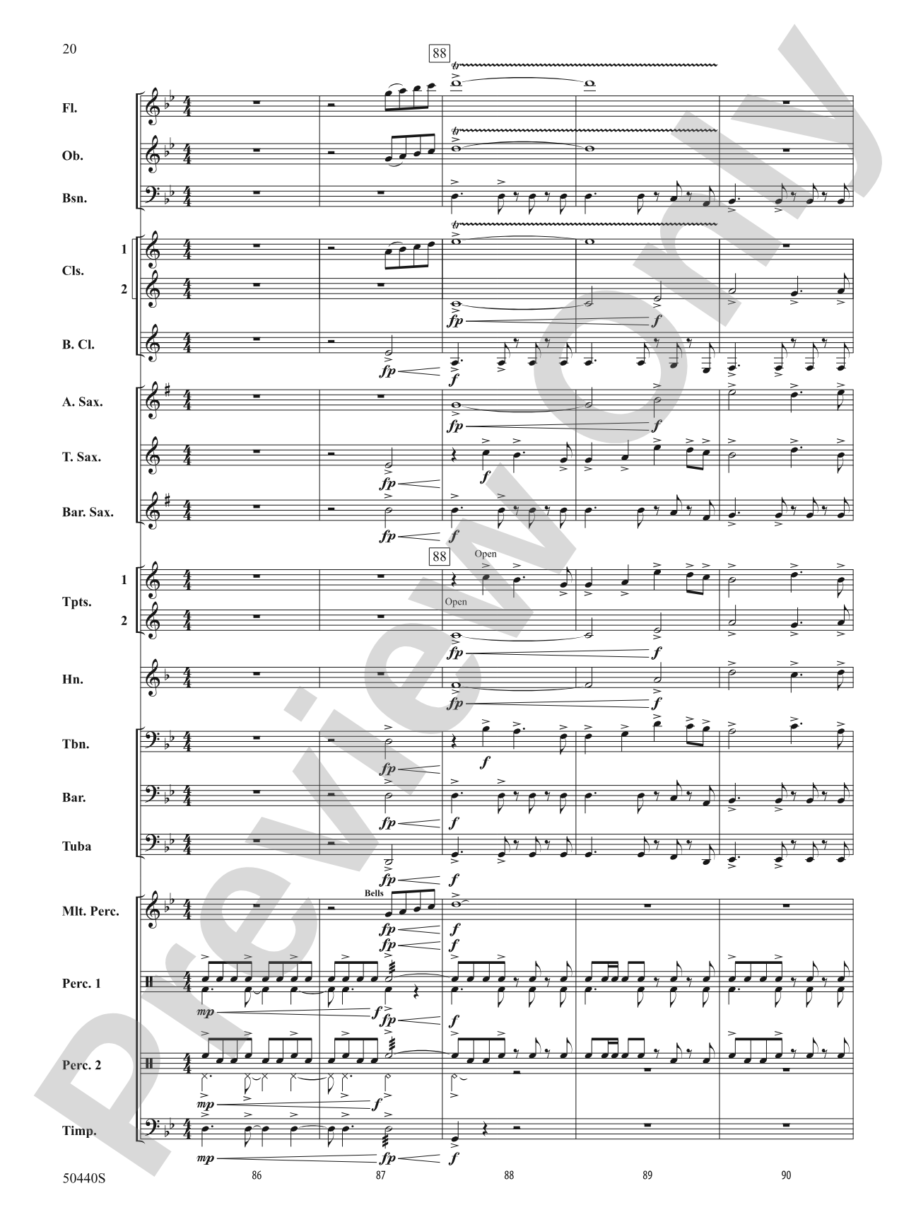 Further Derivations: Concert Band Conductor Score & Parts