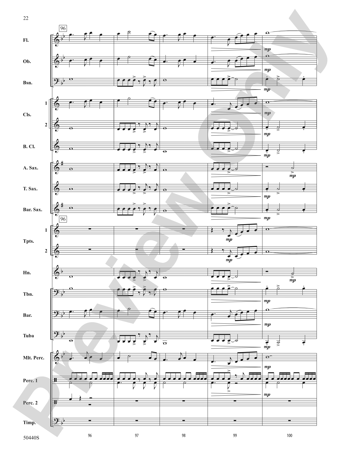 Further Derivations: Concert Band Conductor Score & Parts
