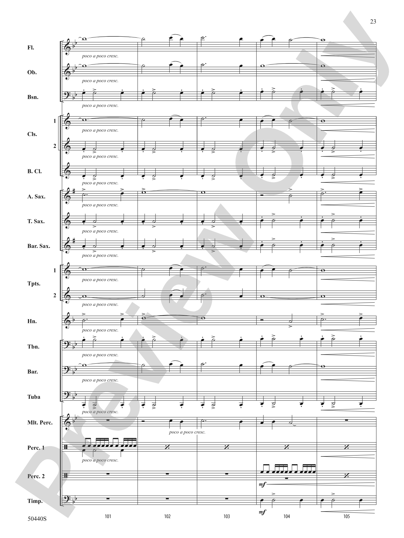 Further Derivations: Concert Band Conductor Score & Parts
