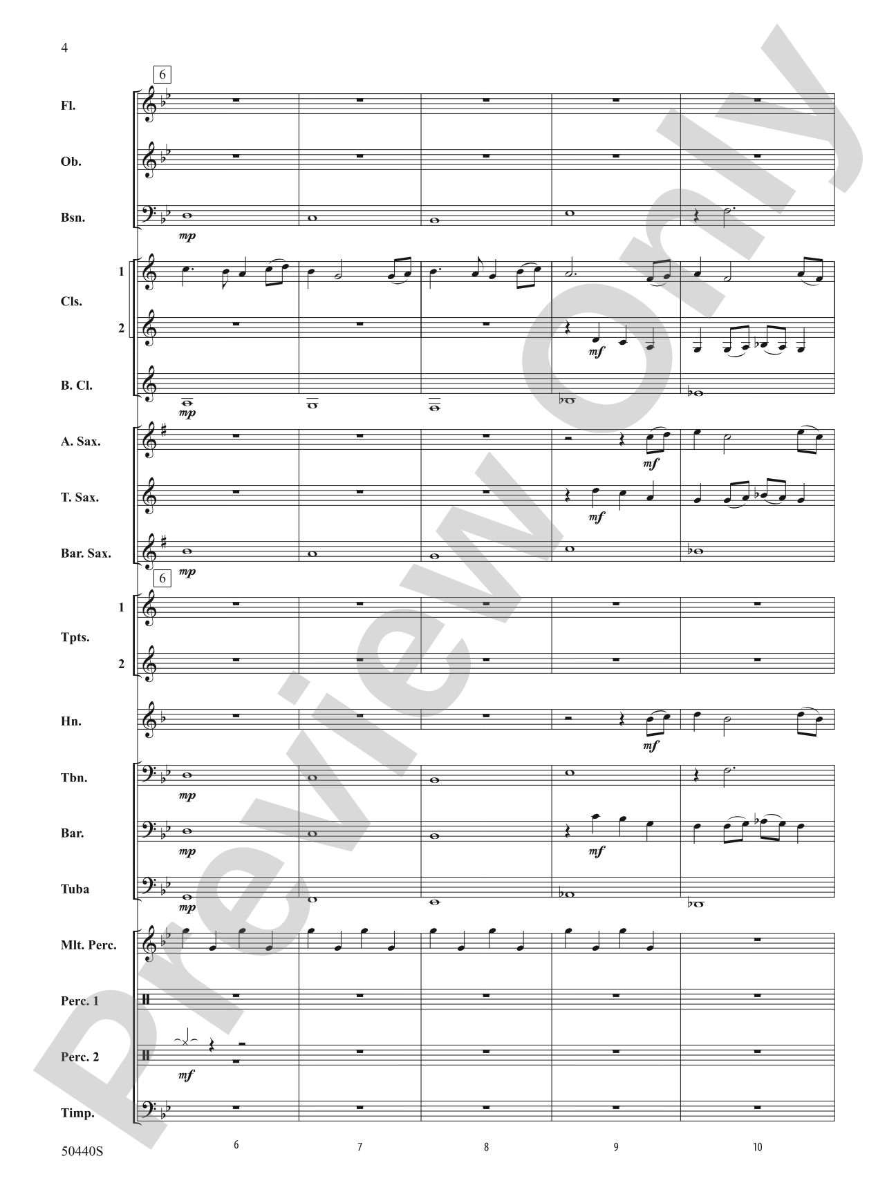 Further Derivations: Concert Band Conductor Score & Parts