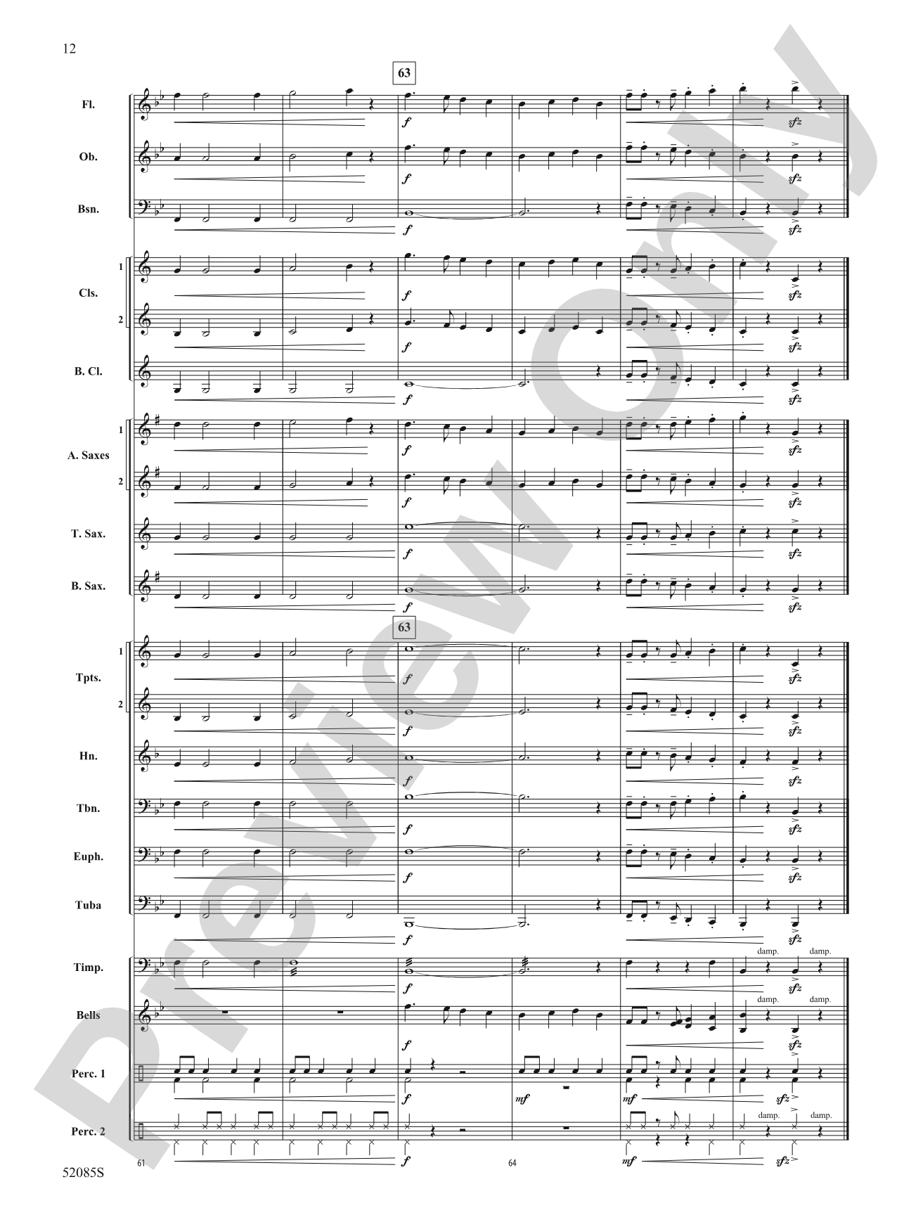 Frosty the Snowman: Concert Band Conductor Score & Parts