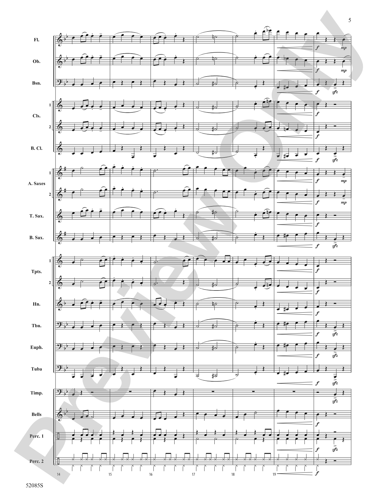 Frosty the Snowman: Concert Band Conductor Score & Parts