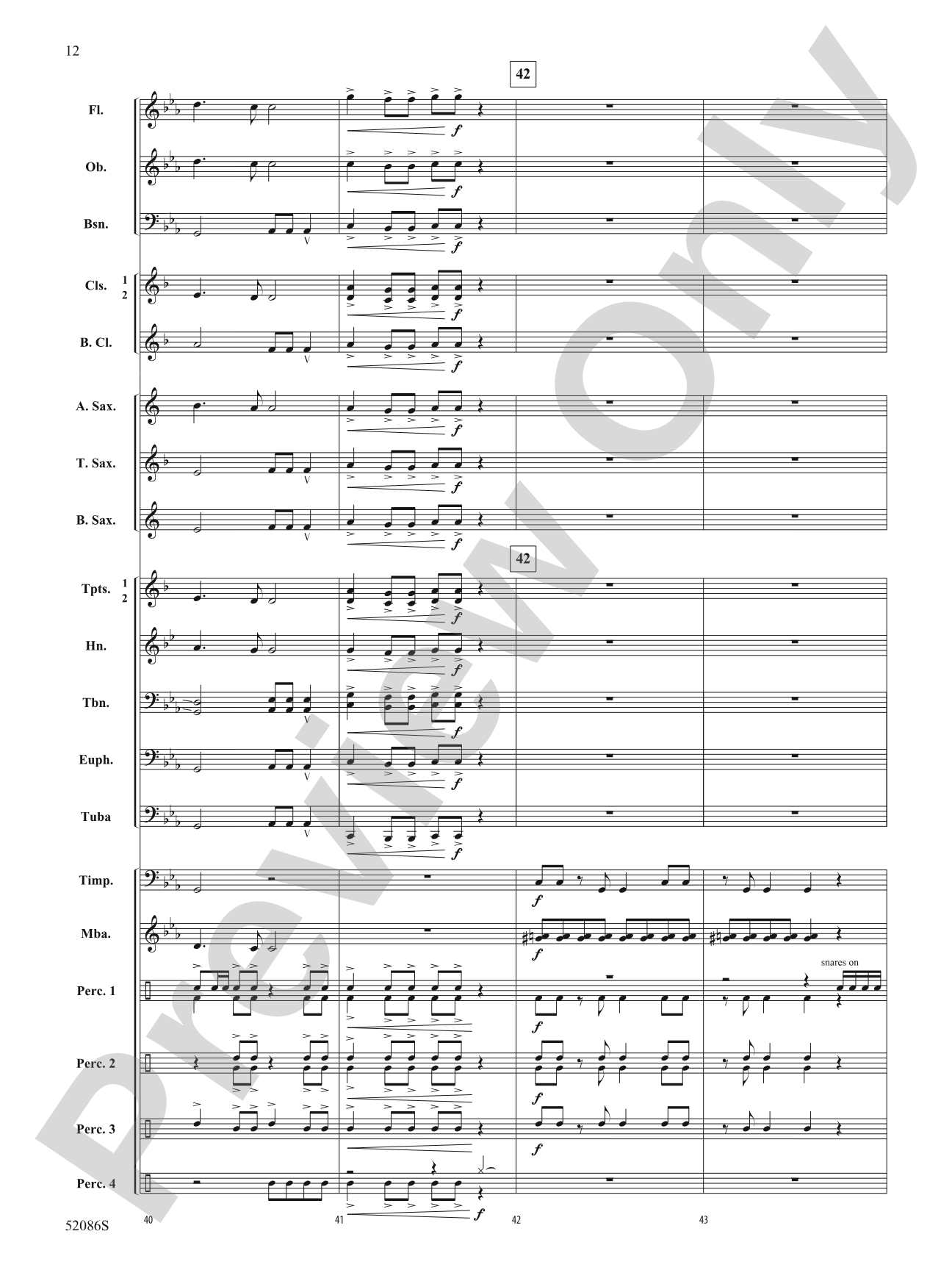 Molten Fury: Concert Band Conductor Score & Parts