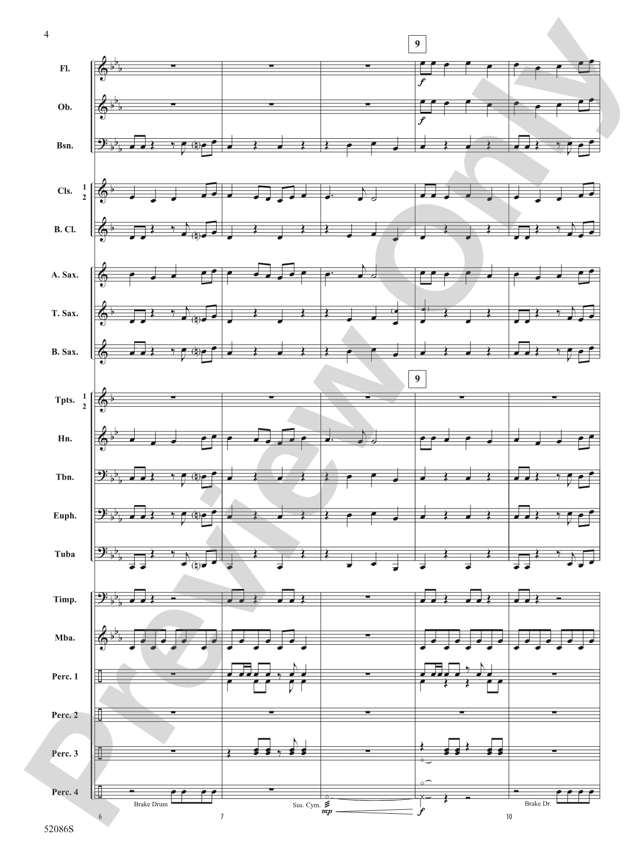 Molten Fury: Concert Band Conductor Score & Parts