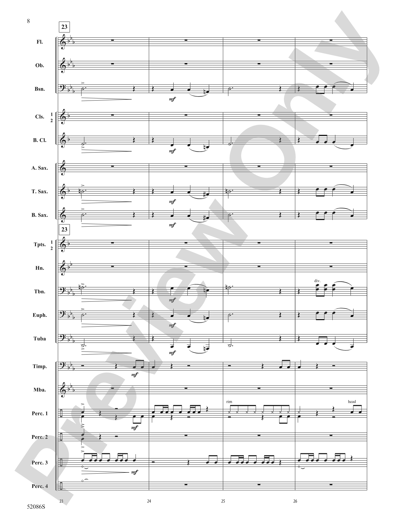 Molten Fury: Concert Band Conductor Score & Parts