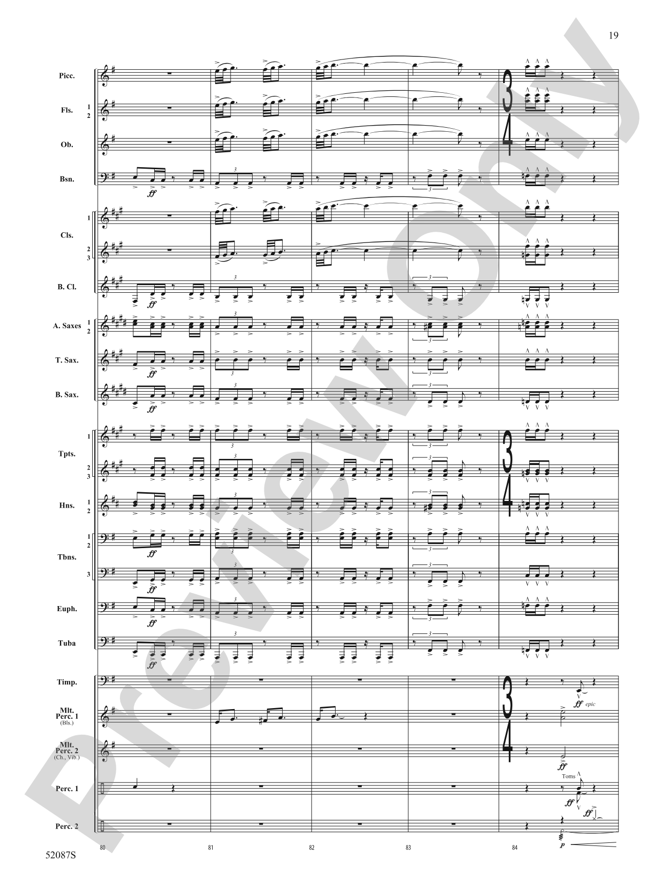 An Ellicott Legacy: Concert Band Conductor Score & Parts