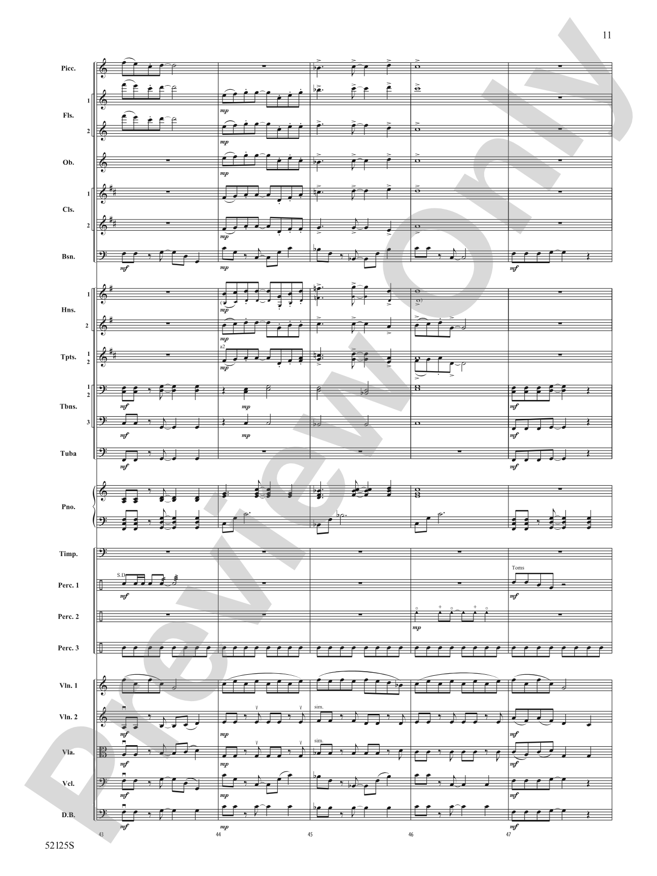 Drive: Full Orchestra Conductor Score & Parts