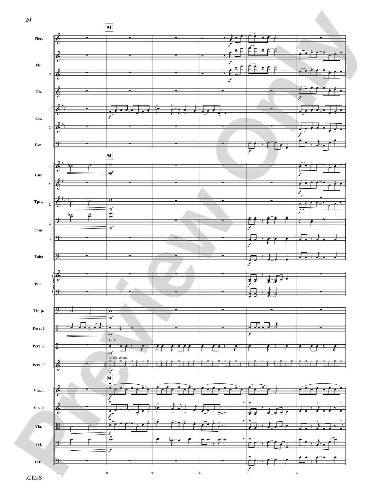 Drive: Full Orchestra Conductor Score & Parts