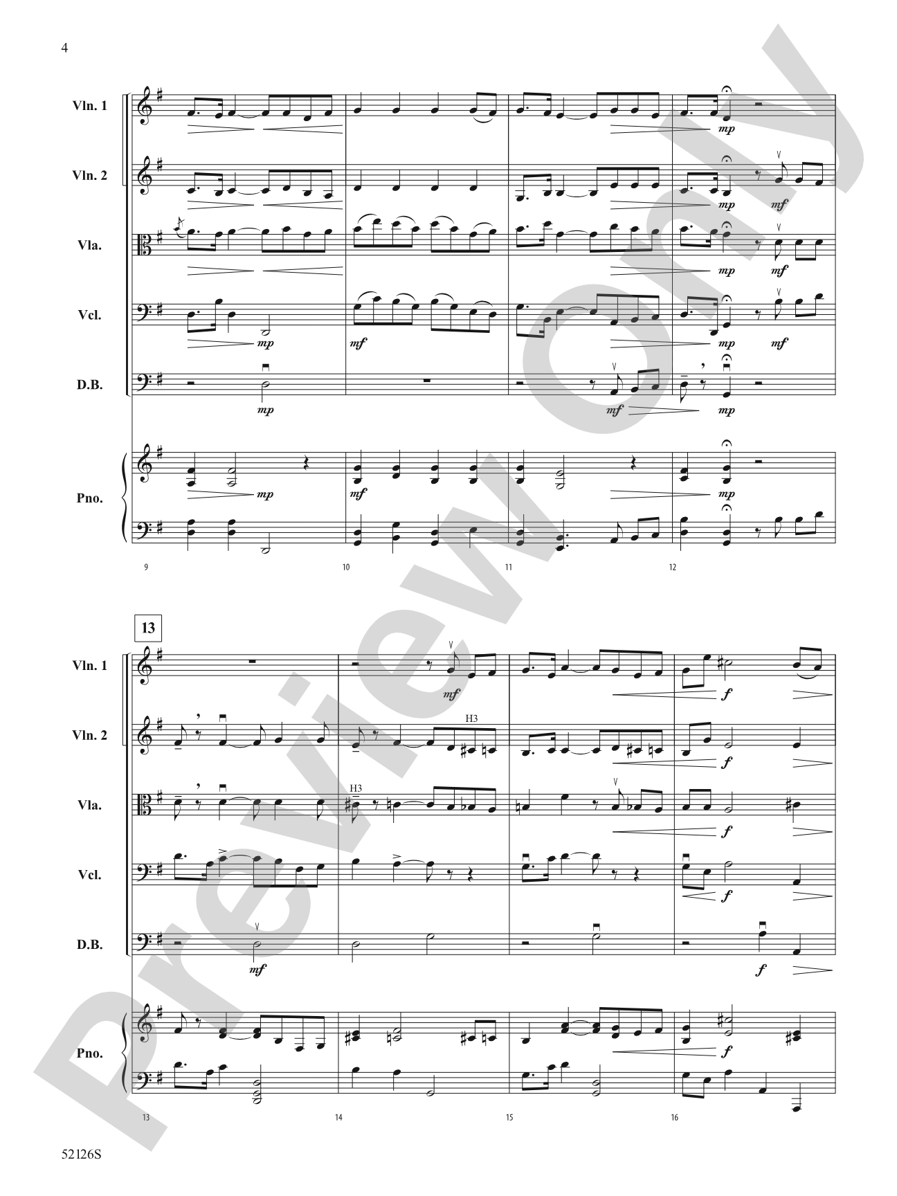 IN THE MOORLAND/MIS: String Orchestra Conductor Score & Parts