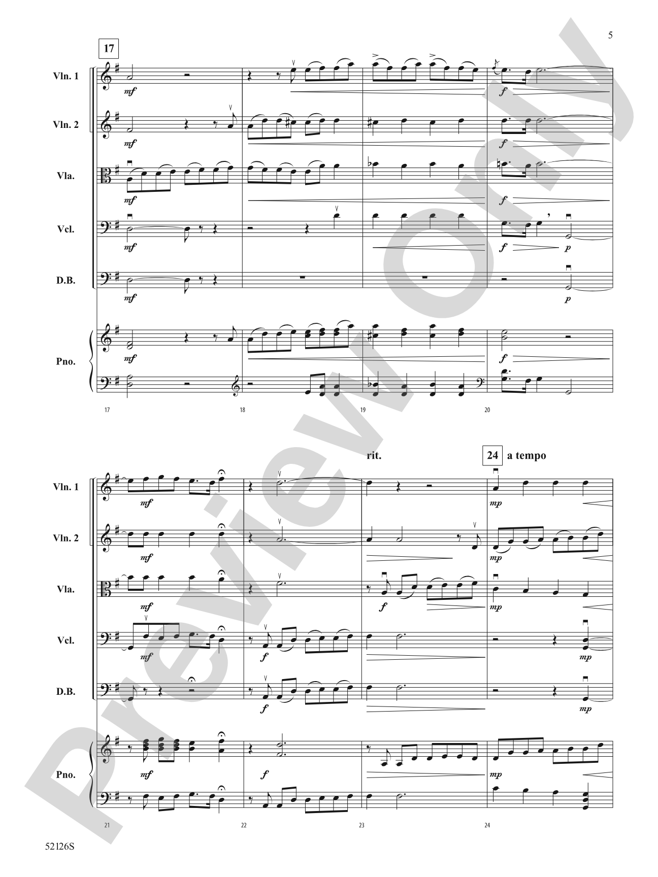 IN THE MOORLAND/MIS: String Orchestra Conductor Score & Parts