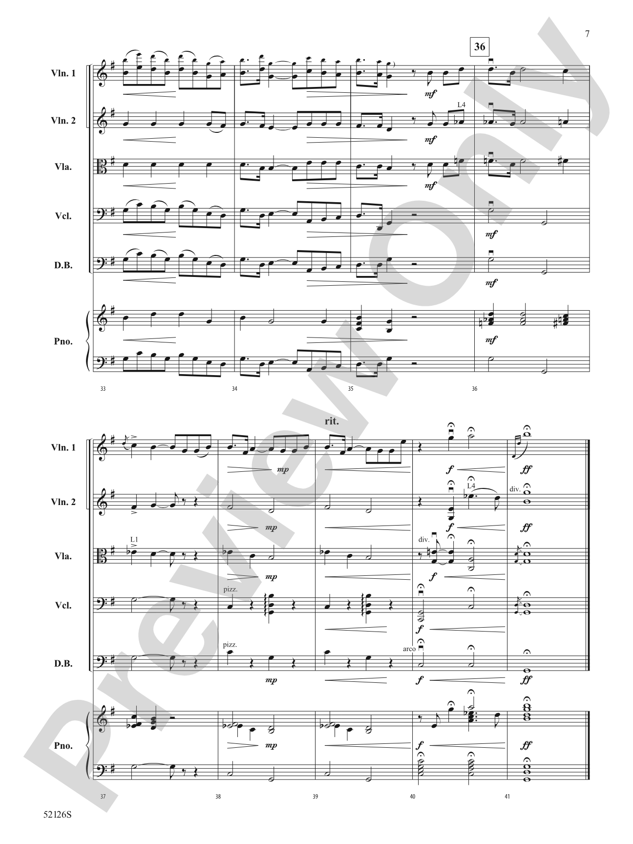 IN THE MOORLAND/MIS: String Orchestra Conductor Score & Parts