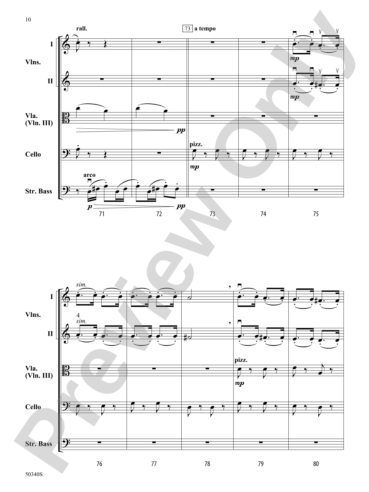 Meadow Dance: String Orchestra Conductor's Score & Parts