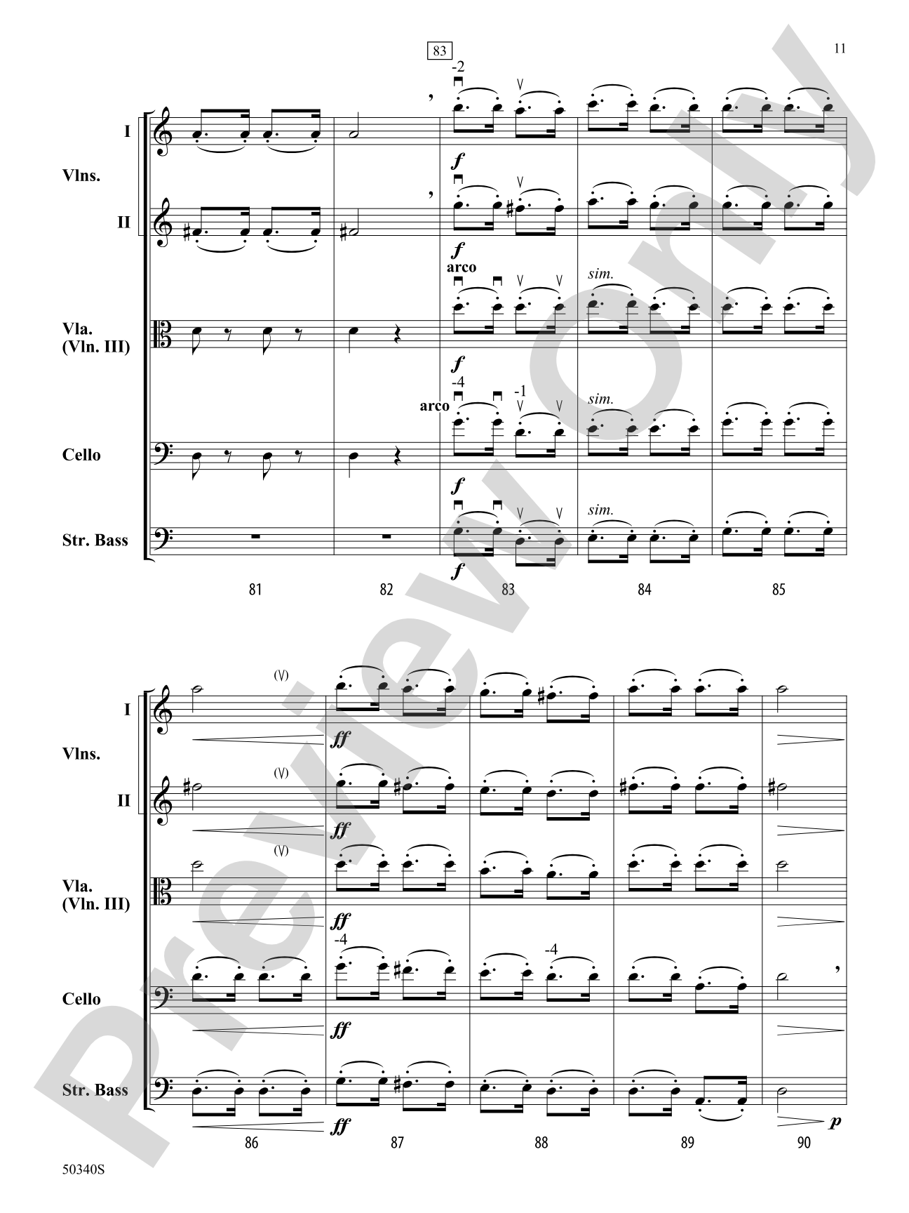 Meadow Dance: String Orchestra Conductor's Score & Parts