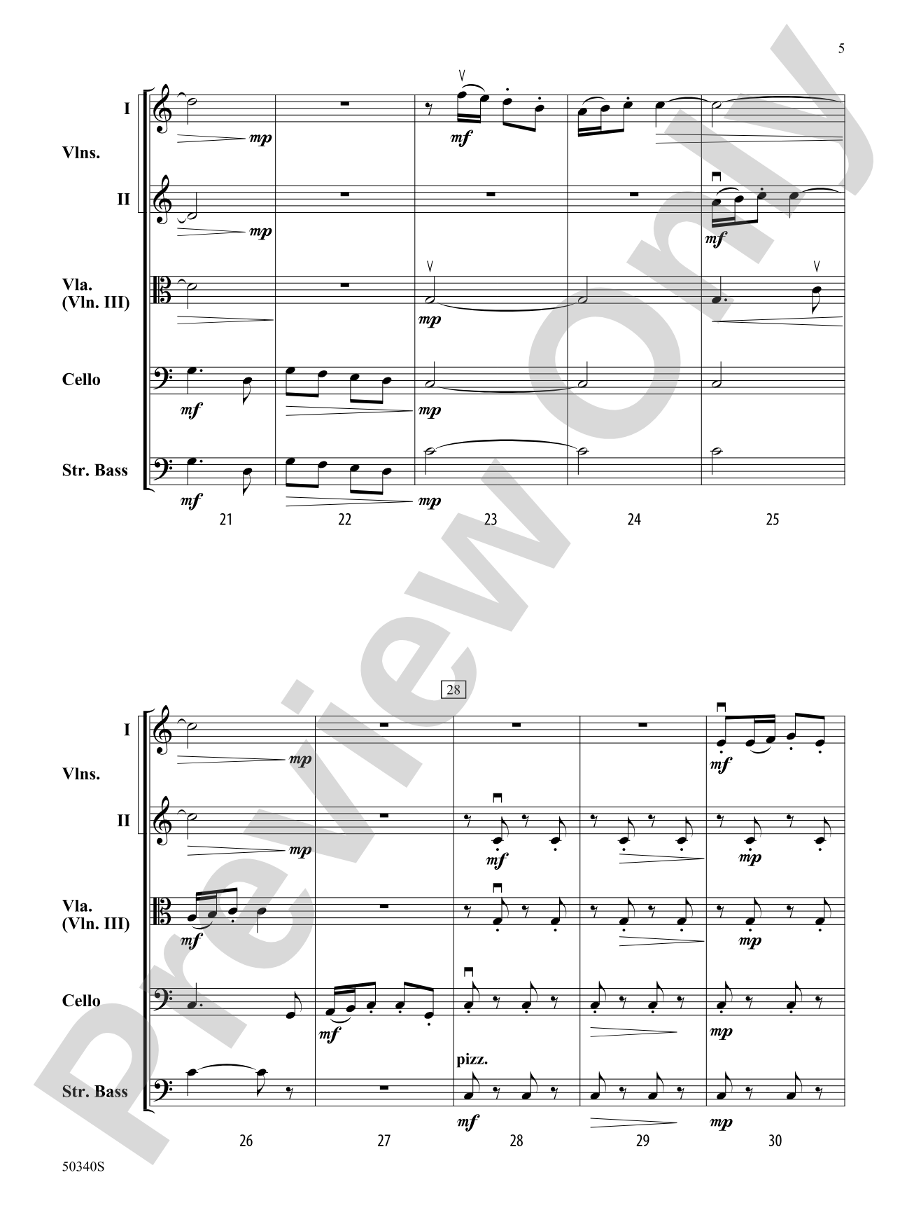 Meadow Dance: String Orchestra Conductor's Score & Parts