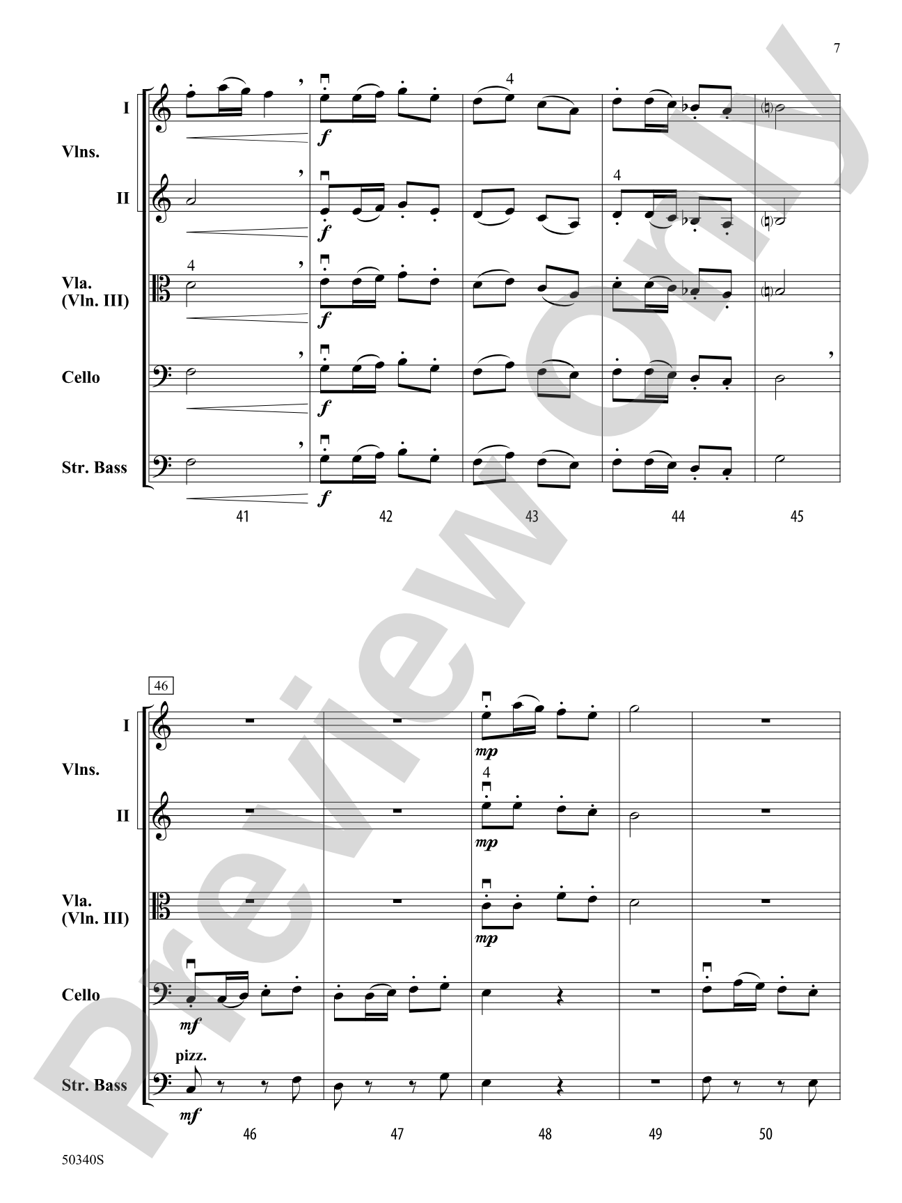 Meadow Dance: String Orchestra Conductor's Score & Parts