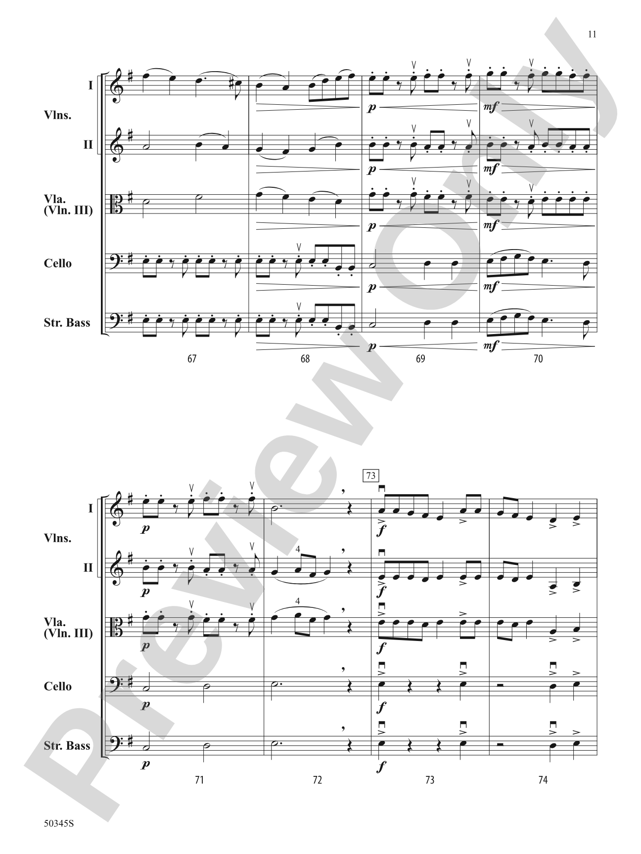 Furioso: String Orchestra Conductor Score & Parts