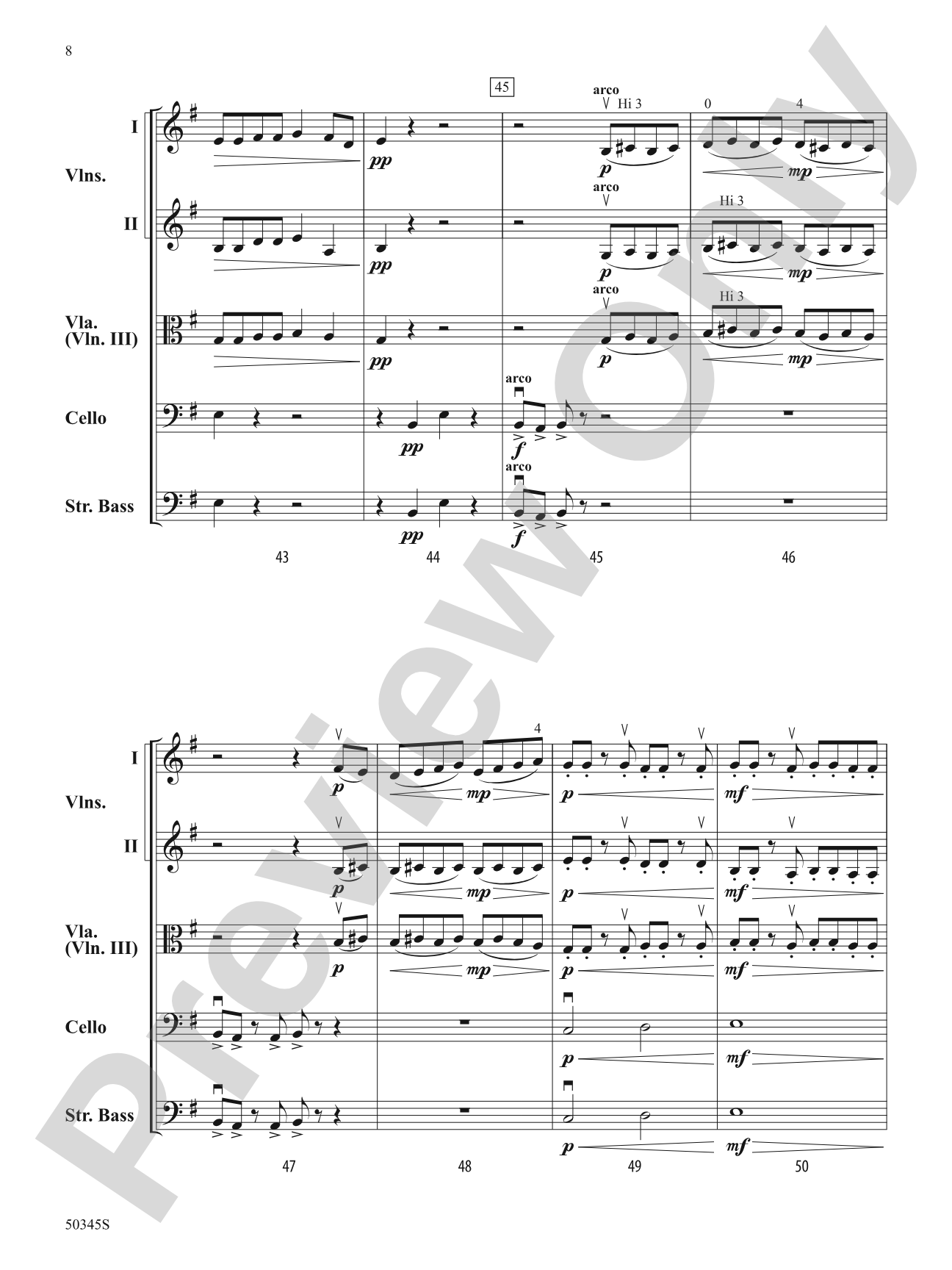 Furioso: String Orchestra Conductor Score & Parts
