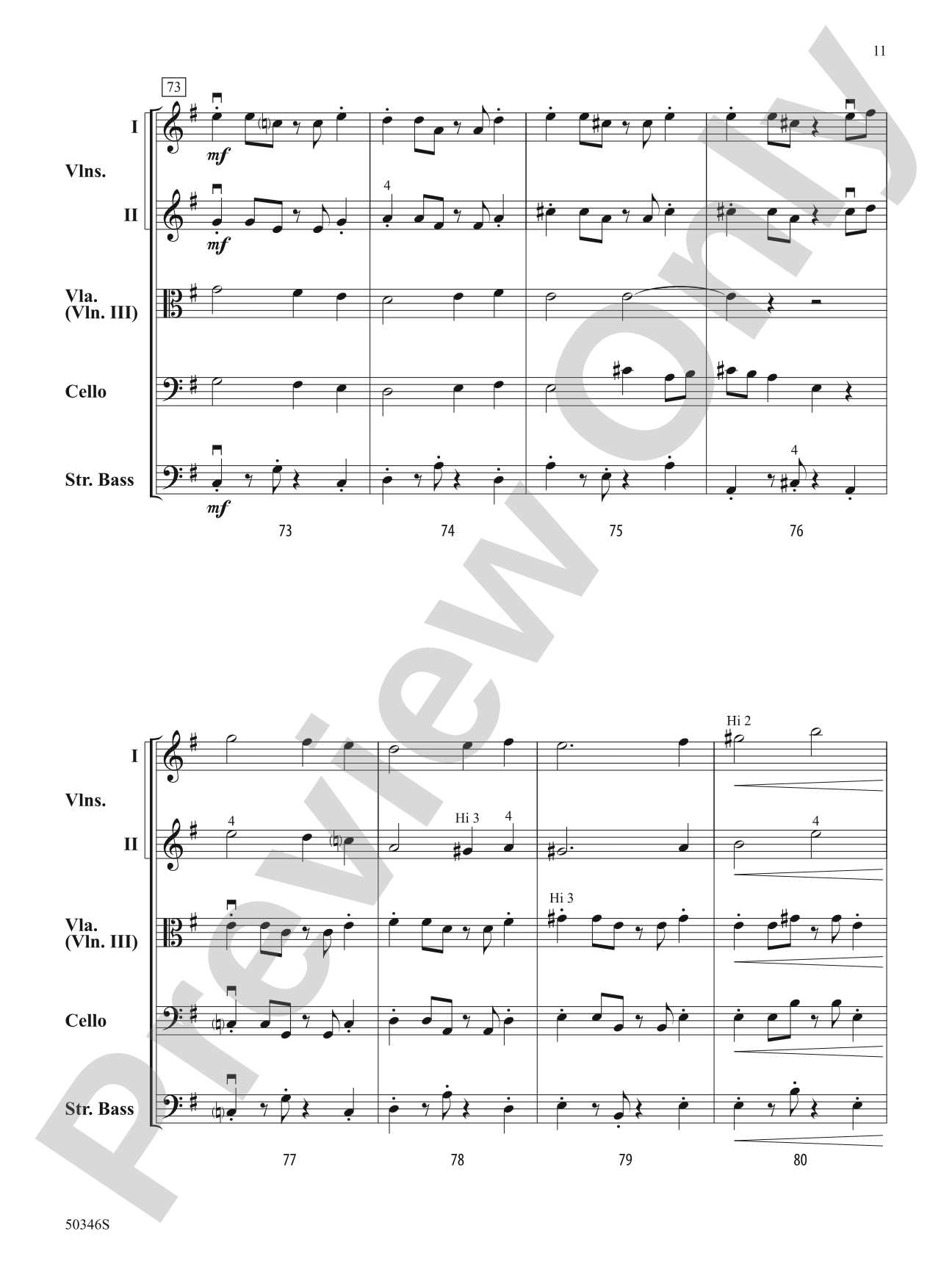 Soaring Meadows: String Orchestra Conductor Score & Parts
