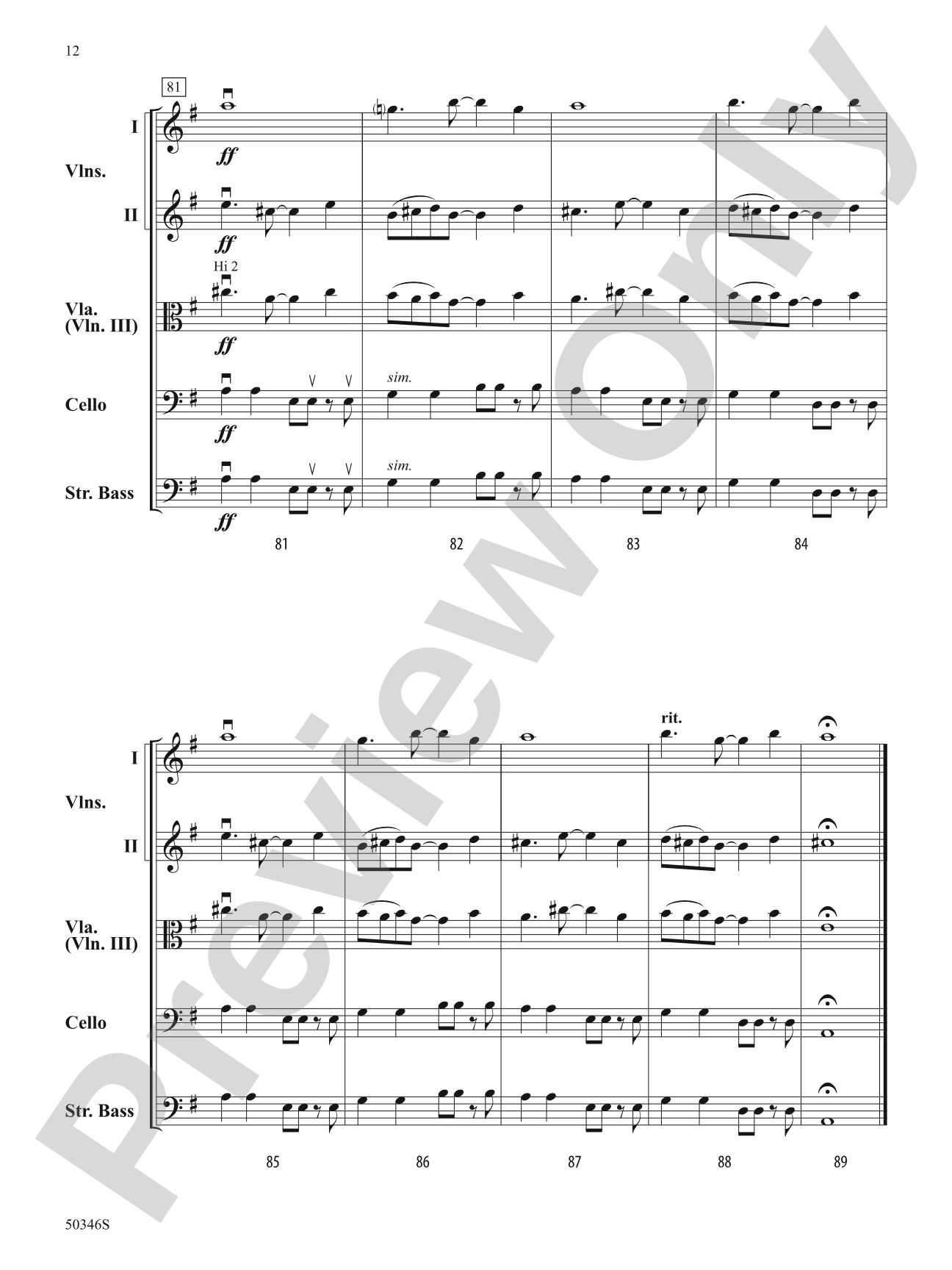 Soaring Meadows: String Orchestra Conductor Score & Parts
