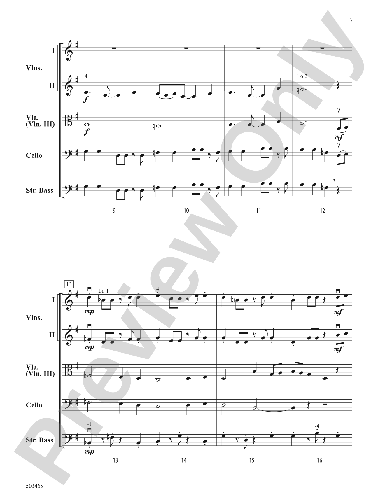 Soaring Meadows: String Orchestra Conductor Score & Parts