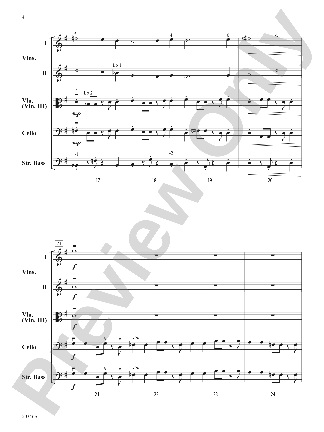 Soaring Meadows: String Orchestra Conductor Score & Parts