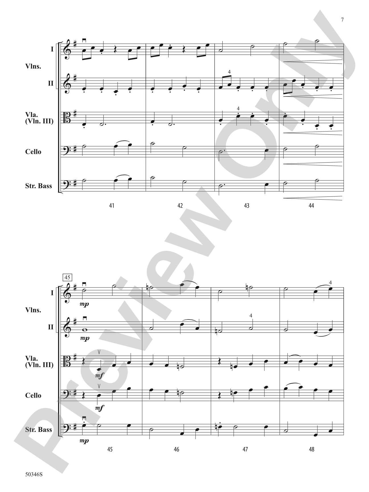 Soaring Meadows: String Orchestra Conductor Score & Parts