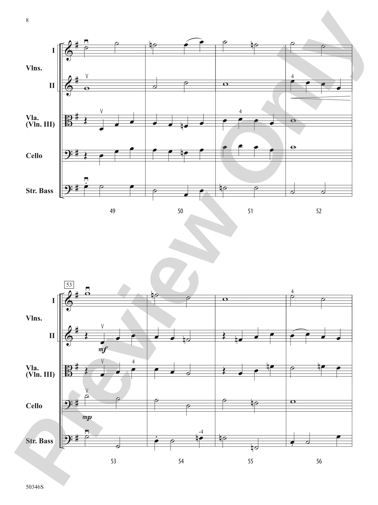 Soaring Meadows: String Orchestra Conductor Score & Parts