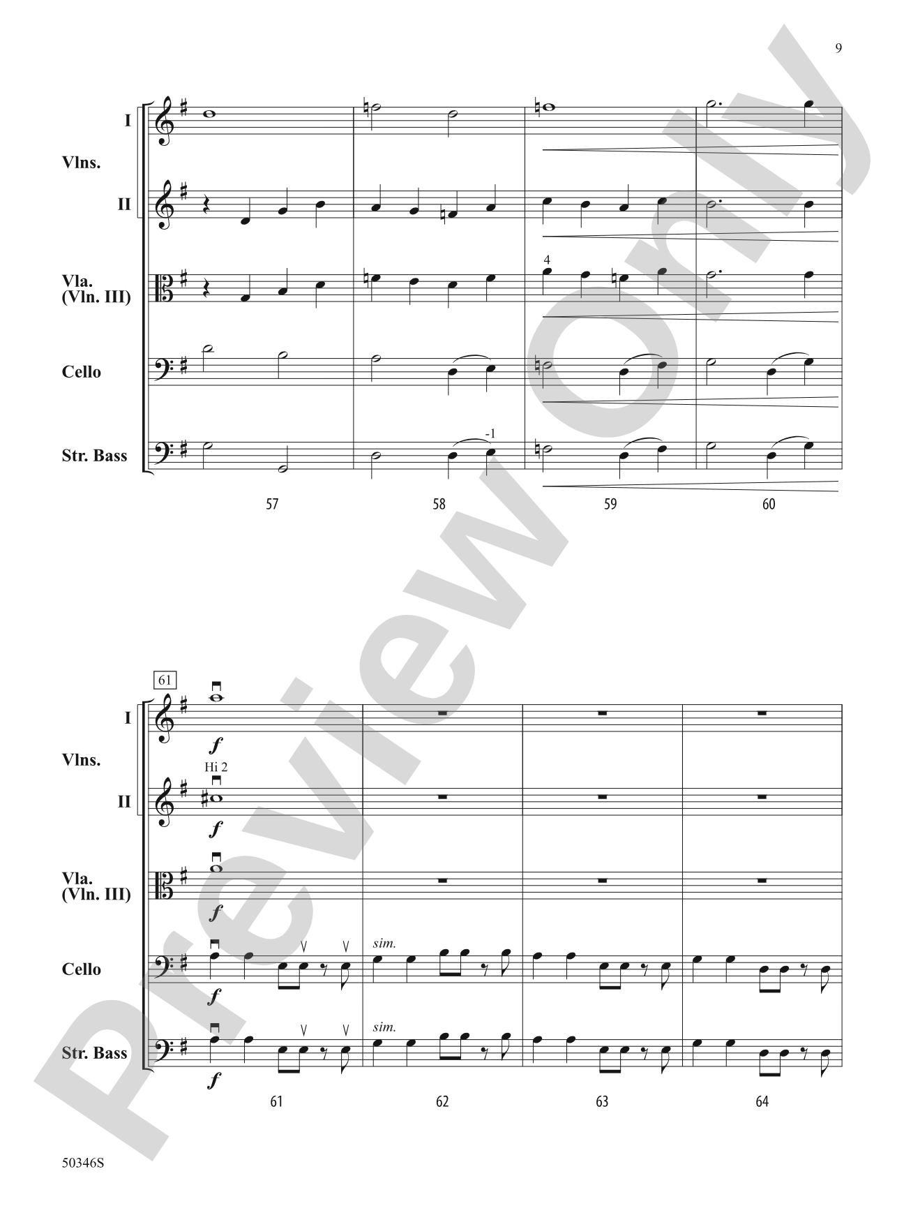 Soaring Meadows: String Orchestra Conductor Score & Parts