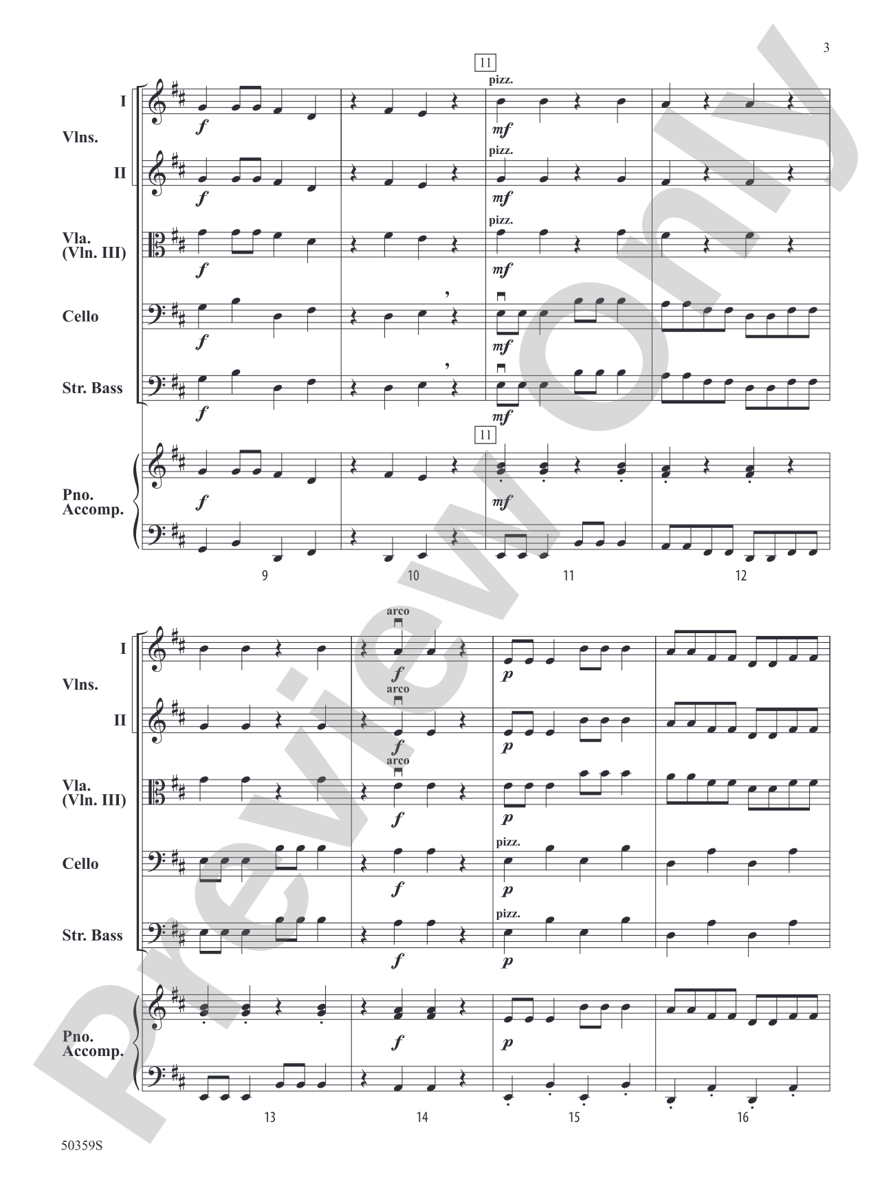 Dorian Doodles: String Orchestra Conductor's Score & Parts