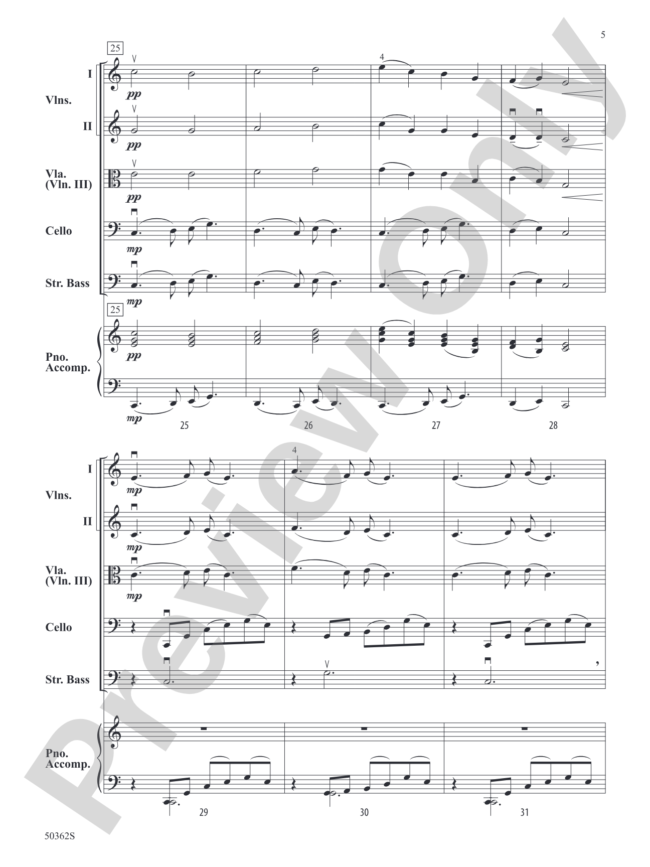 A Welsh Lullaby: String Orchestra Conductor Score & Parts