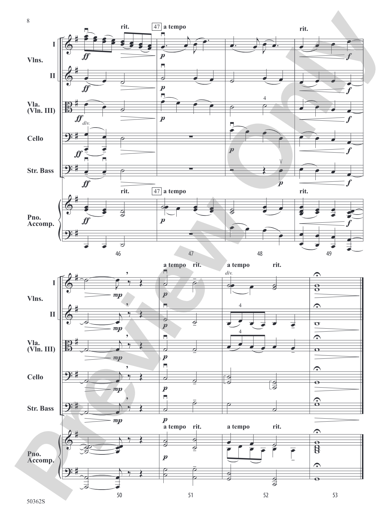 A Welsh Lullaby: String Orchestra Conductor Score & Parts
