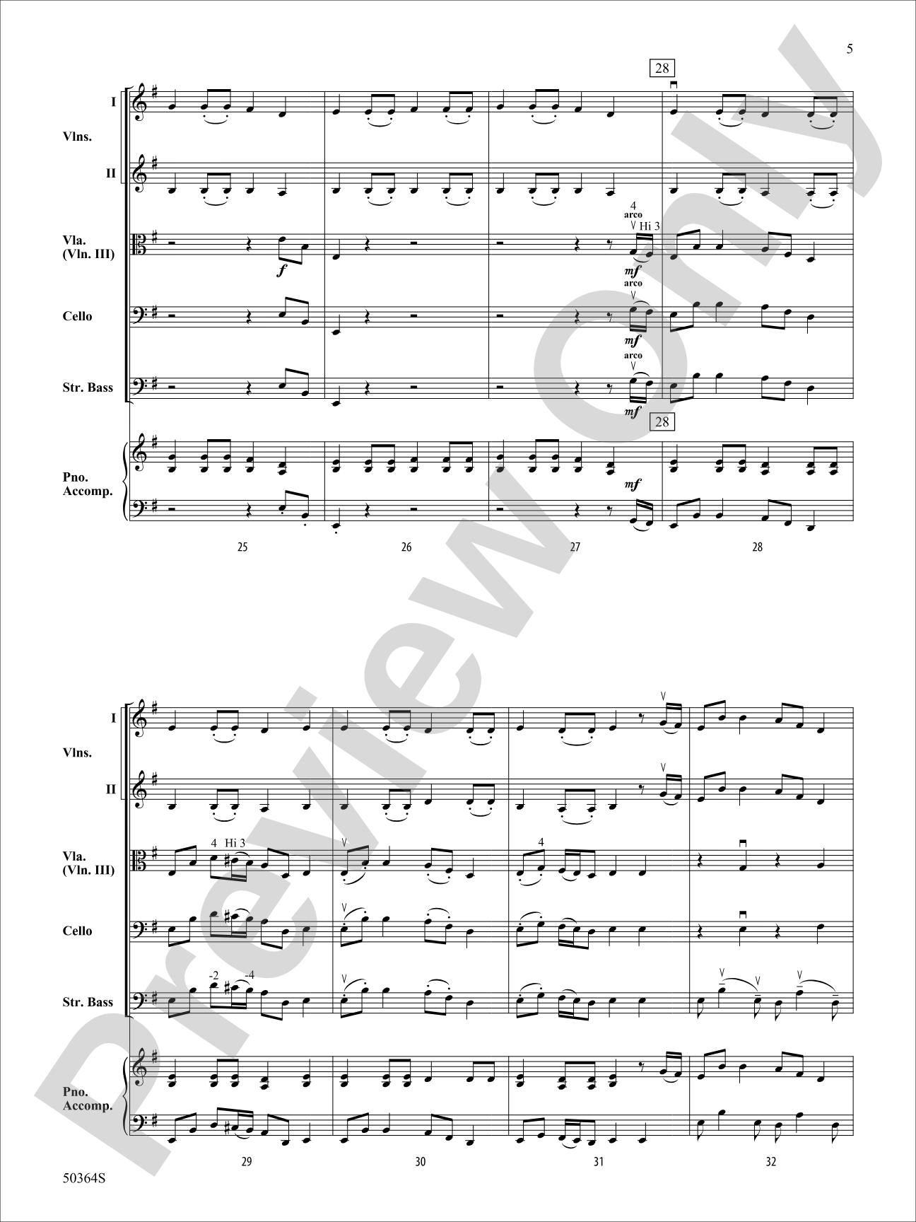 Captain Hook: String Orchestra Conductor Score & Parts