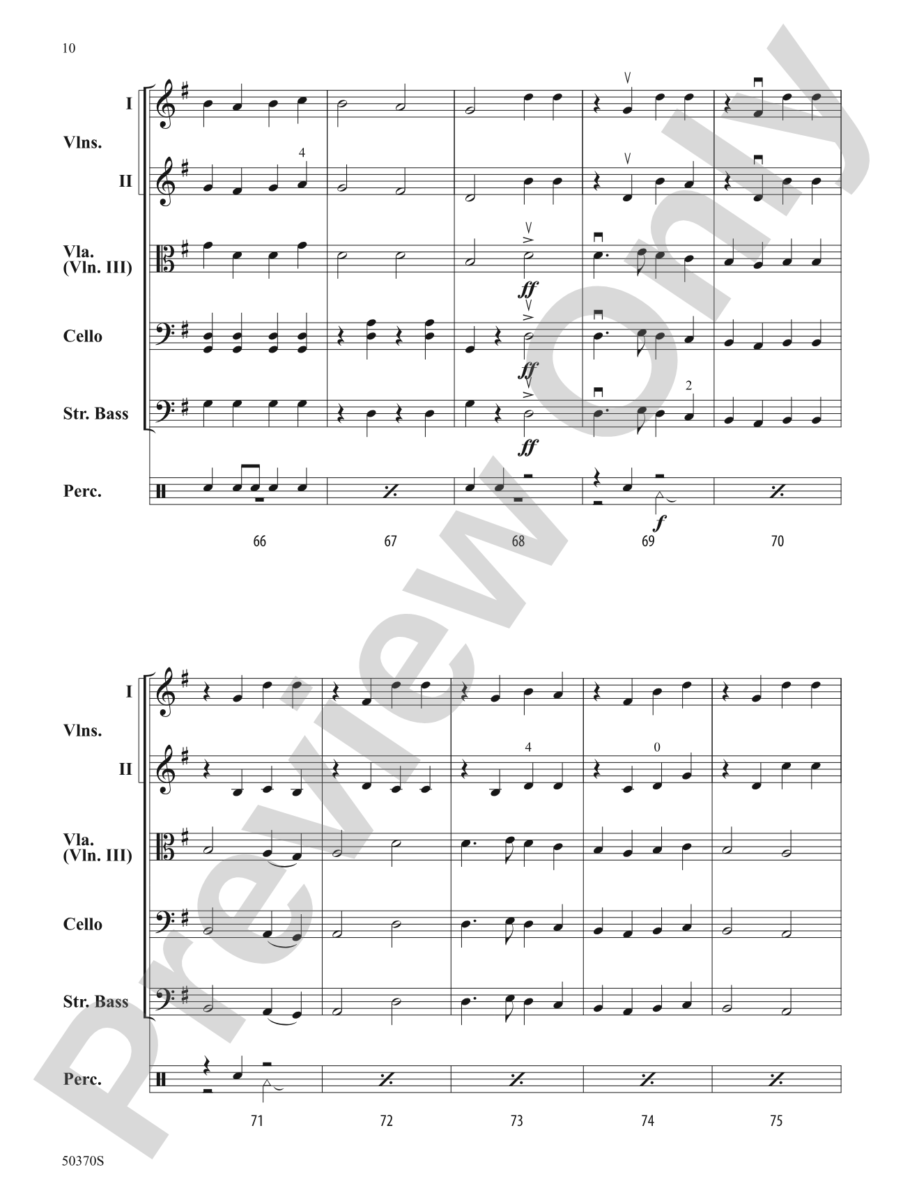 Mother Ginger: String Orchestra Conductor Score & Parts