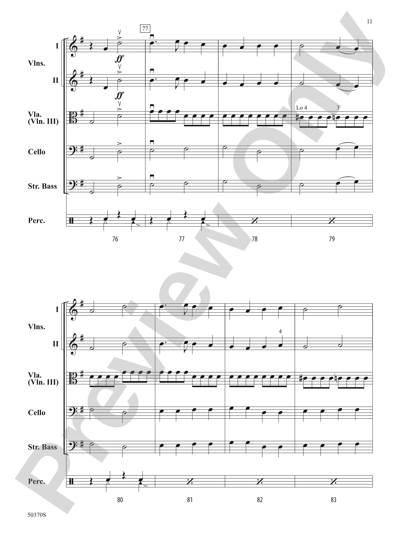 Mother Ginger: String Orchestra Conductor Score & Parts