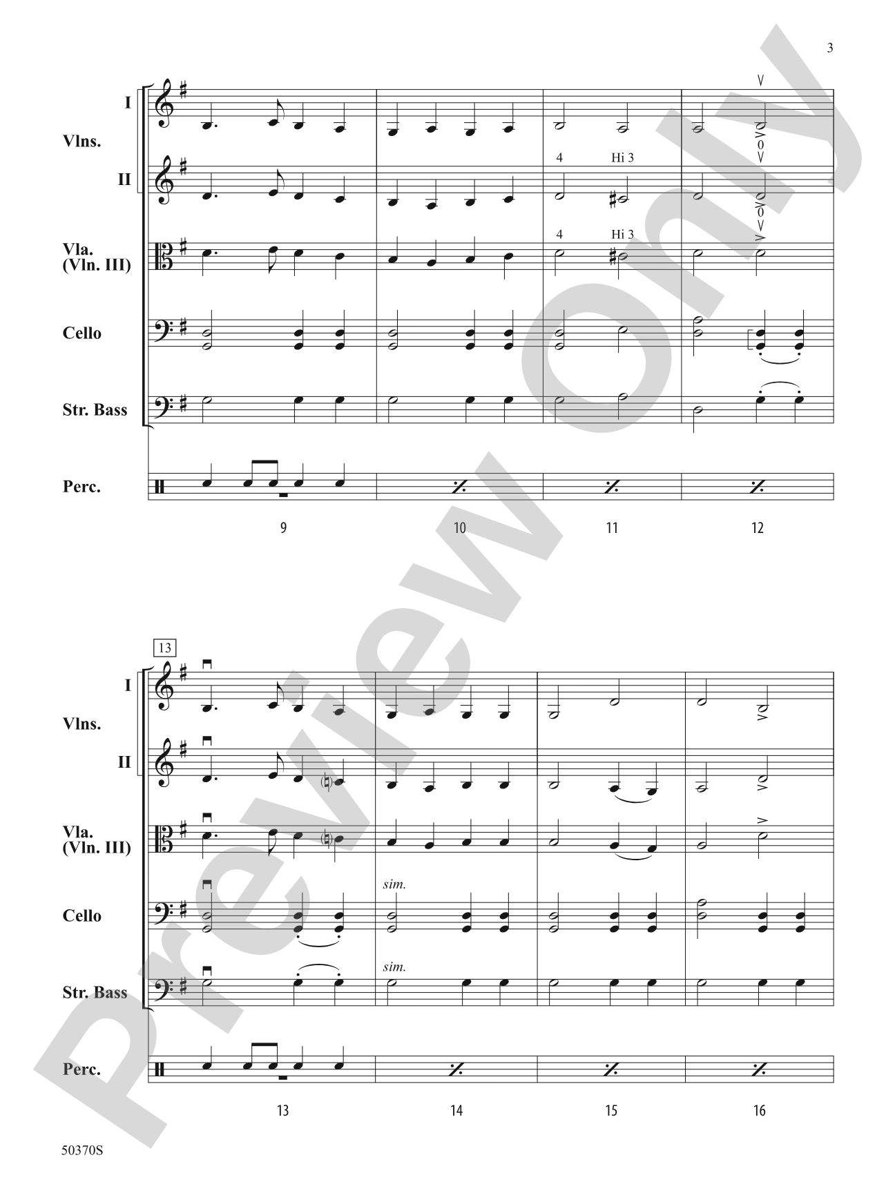 Mother Ginger: String Orchestra Conductor Score & Parts