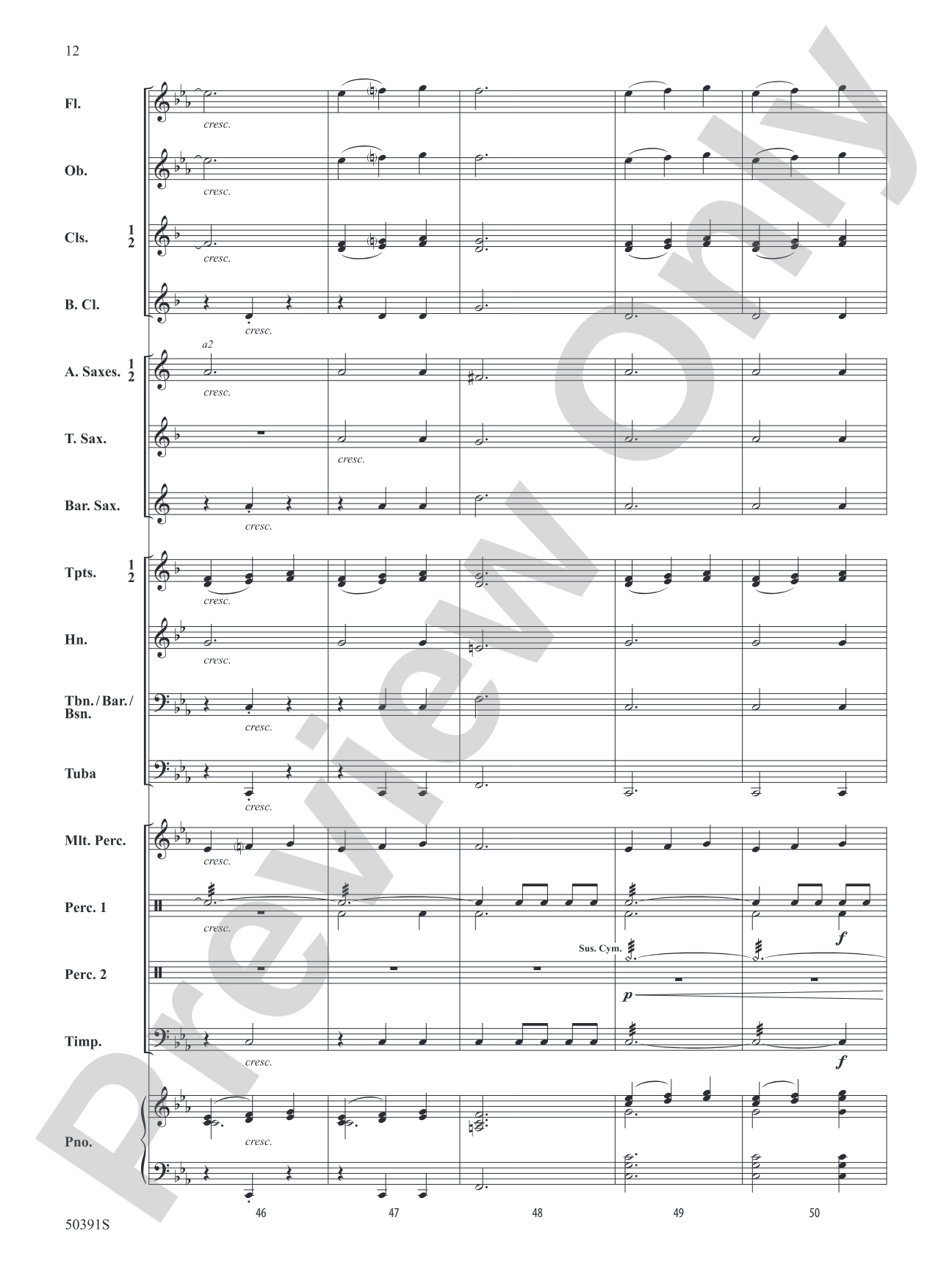 Legend of the Blue Flame: Concert Band Conductor Score & Parts