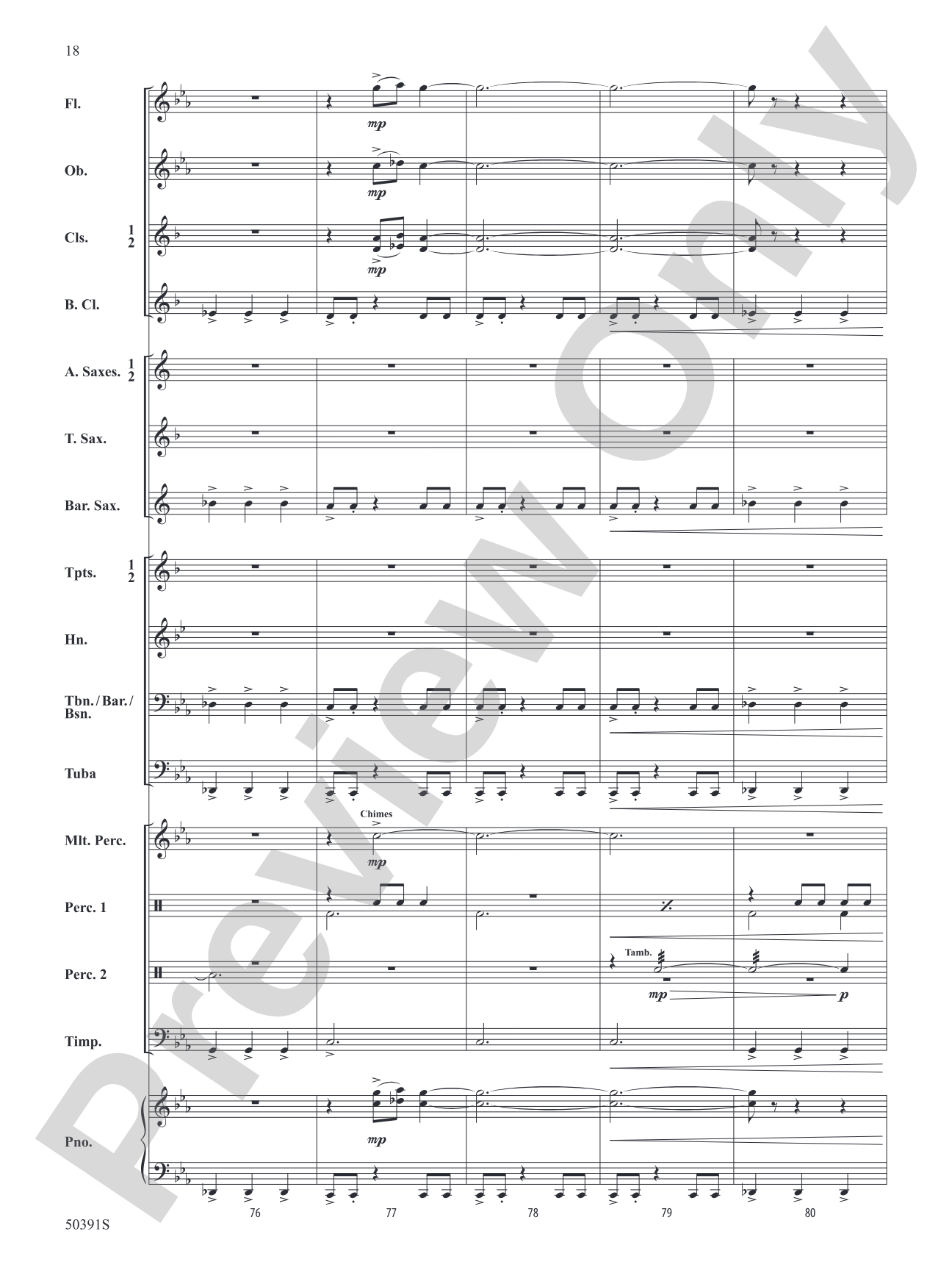 Legend of the Blue Flame: Concert Band Conductor Score & Parts