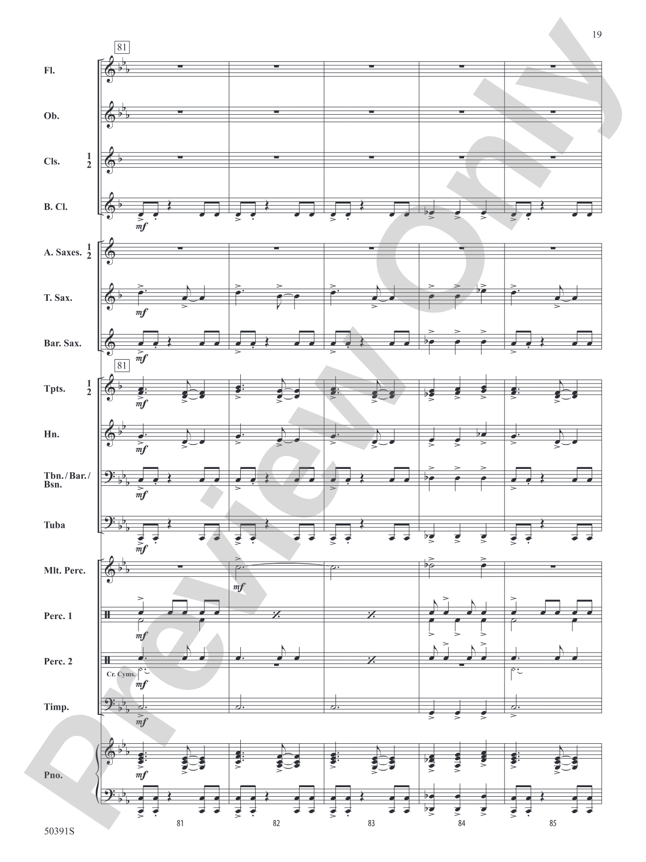 Legend of the Blue Flame: Concert Band Conductor Score & Parts