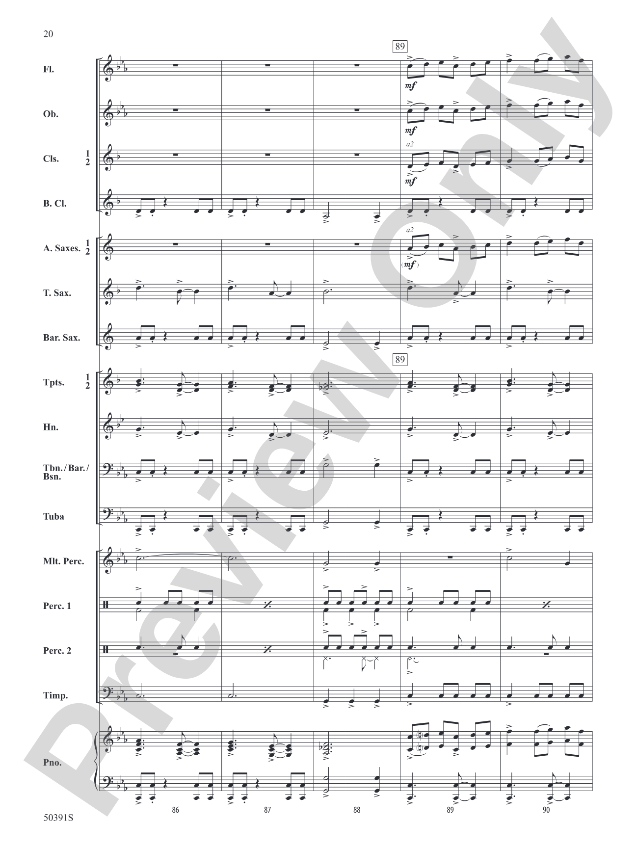 Legend of the Blue Flame: Concert Band Conductor Score & Parts