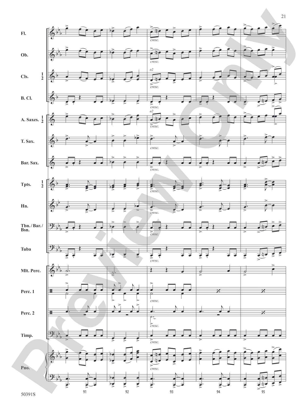 Legend of the Blue Flame: Concert Band Conductor Score & Parts